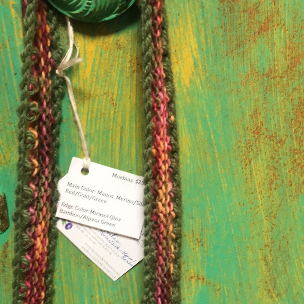 Merino wool and silk scarf